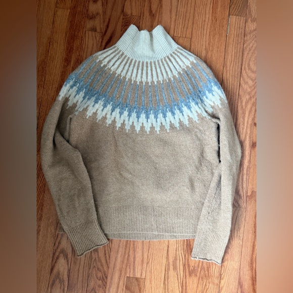 J crew Fair Isle turtleneck sweater in Supersoft yarn Small - Picture 2 of 3
